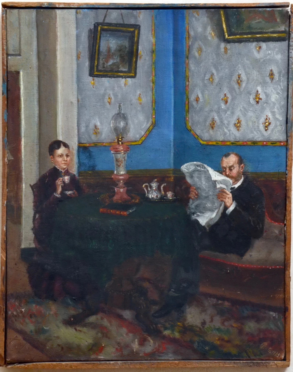 Interno di Palazzo Pinto - angolo di salotto, Palazzo Pinto, Salerno